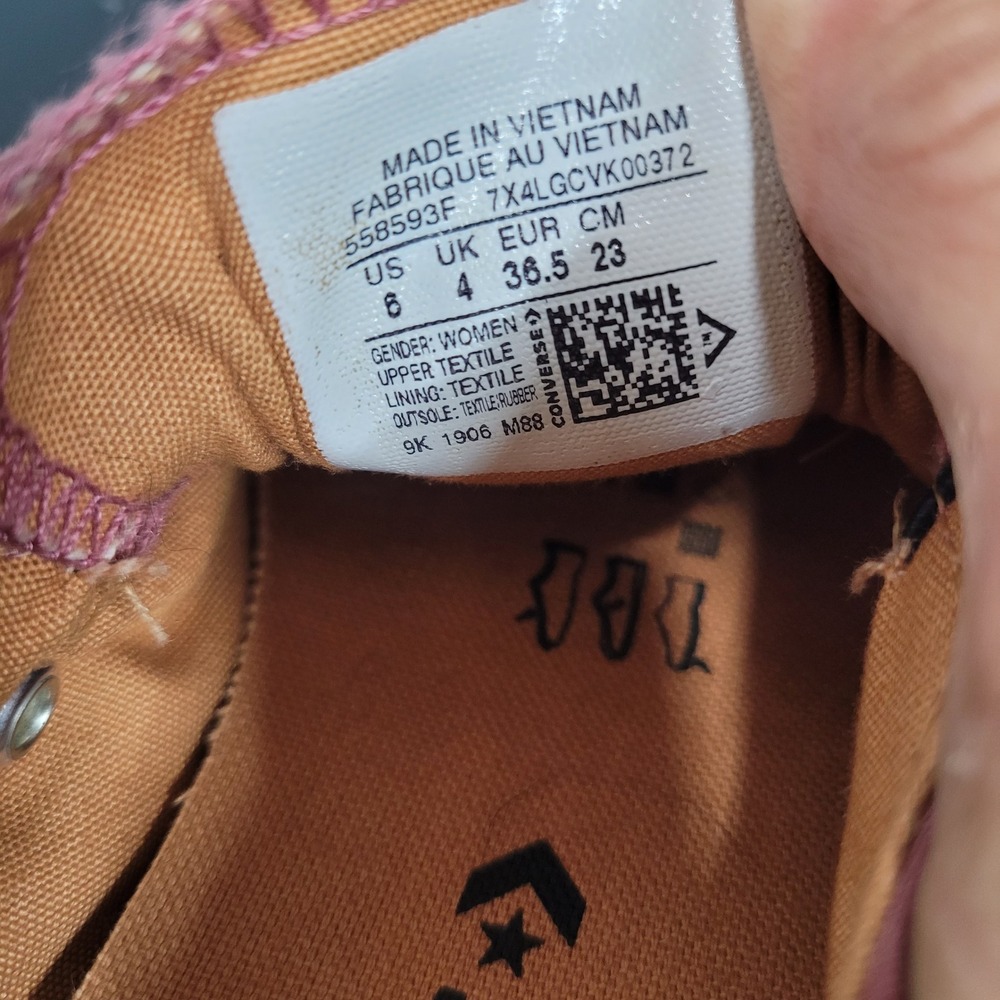 Converse Chuck Taylor All Star Shoreline Slip On Pink Sneakers 558593F Womens 6 - Picture 4 of 8